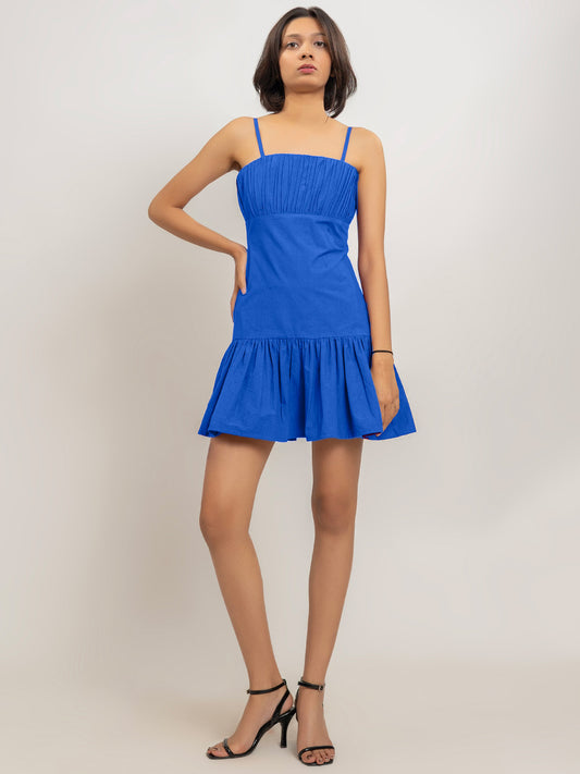 Li Mei Mini Dress with Gathers Detail