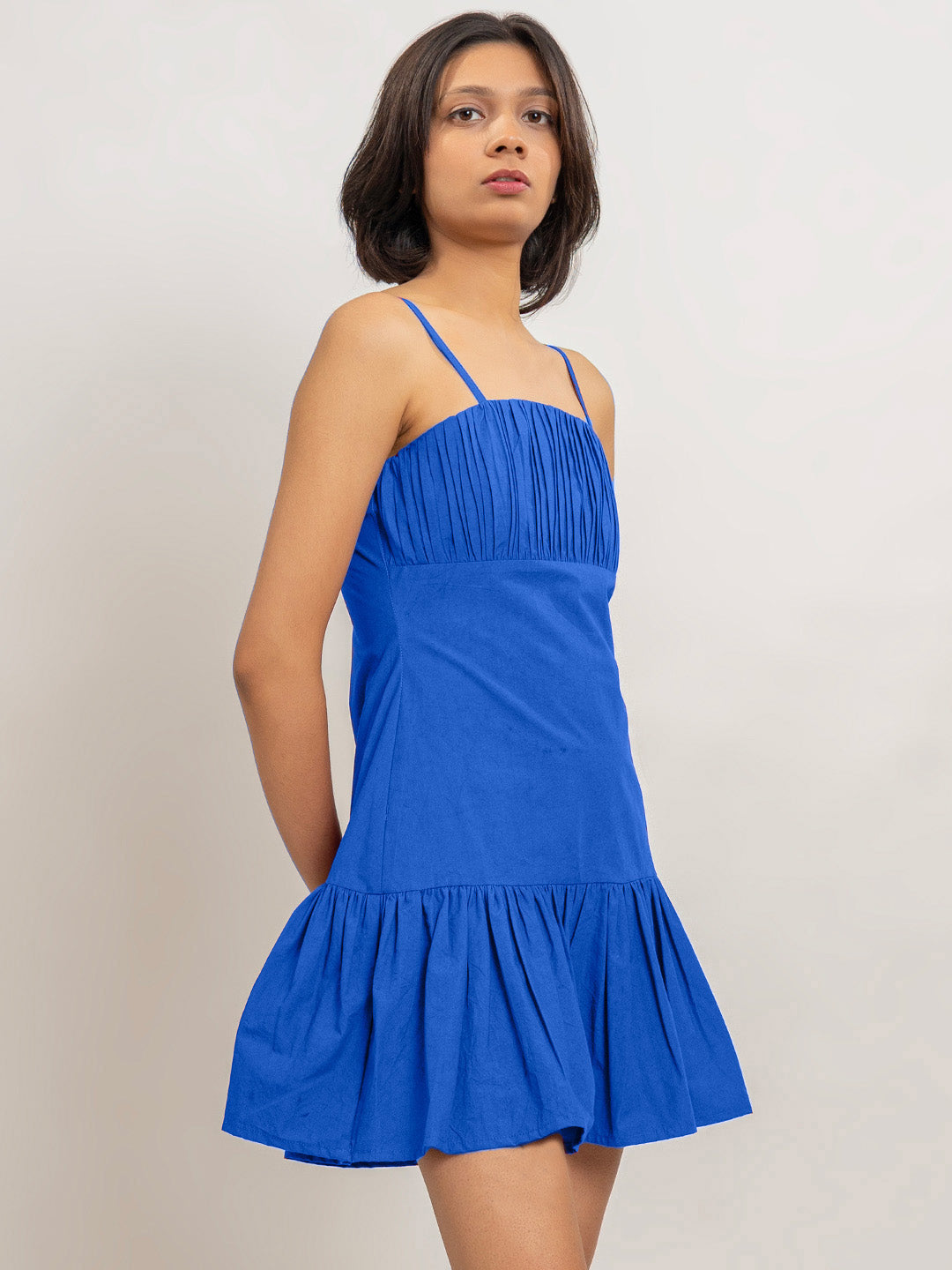 Li Mei Mini Dress with Gathers Detail