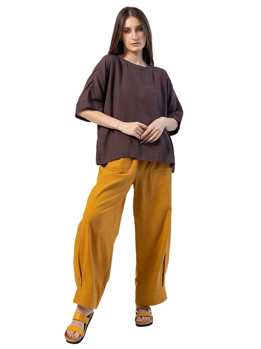 ERDA RELAXED FIT ROUND NECK TOP