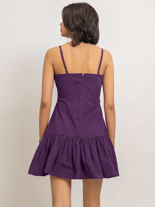 Li Mei Mini Dress with Gathers Detail