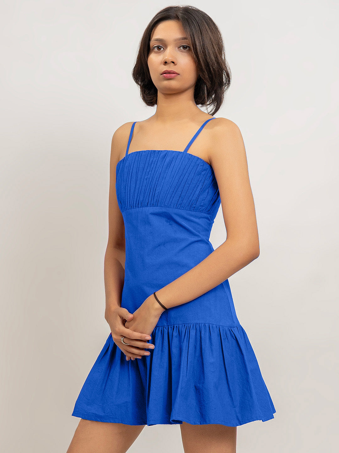 Li Mei Mini Dress with Gathers Detail